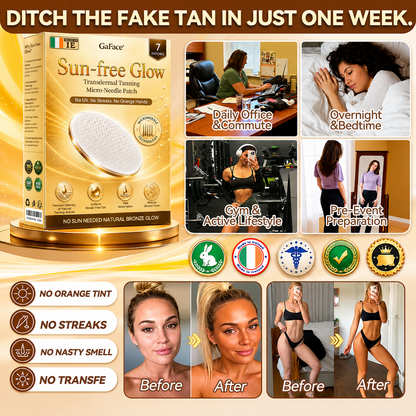 ✨👌𝗚𝗮𝗳𝗮𝗰𝗲® Sunless Natural Glow Transdermal Tanning Micro-Needle Patch
