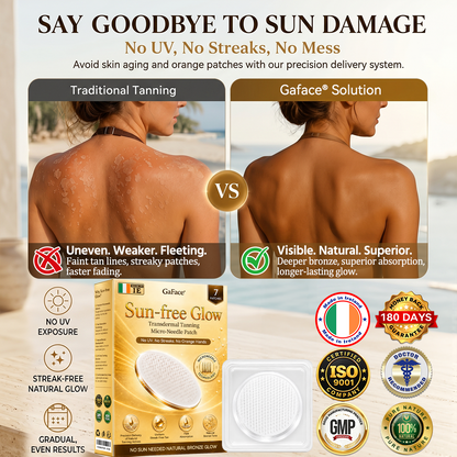 ✨👌𝗚𝗮𝗳𝗮𝗰𝗲® Sunless Natural Glow Transdermal Tanning Micro-Needle Patch