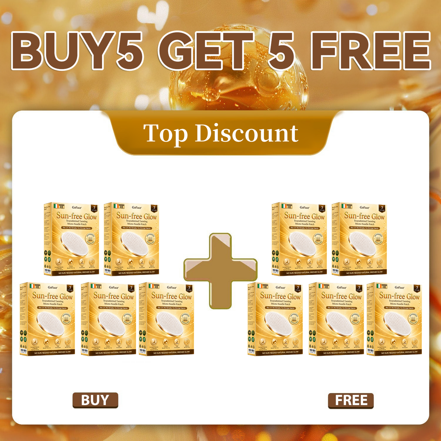 ✨👌𝗚𝗮𝗳𝗮𝗰𝗲® Sunless Natural Glow Transdermal Tanning Micro-Needle Patch