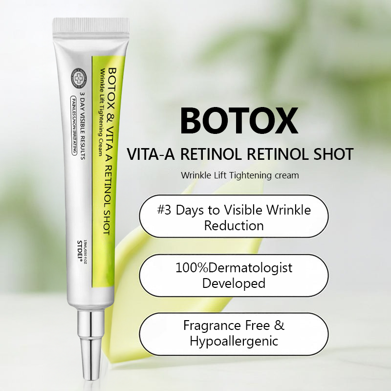 𝑶𝒇𝒇𝒊𝒄𝒊𝒂𝒍 𝑺𝒕𝒐𝒓𝒆😍| Regain youthful skin nown 💫STDEI® BOTOX & VITA A RETINOL SHOT Wrinkle Lift Tightening Cream