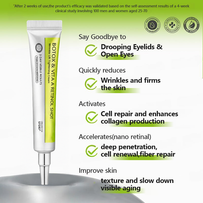 𝑶𝒇𝒇𝒊𝒄𝒊𝒂𝒍 𝑺𝒕𝒐𝒓𝒆😍| Regain youthful skin nown 💫STDEI® BOTOX & VITA A RETINOL SHOT Wrinkle Lift Tightening Cream